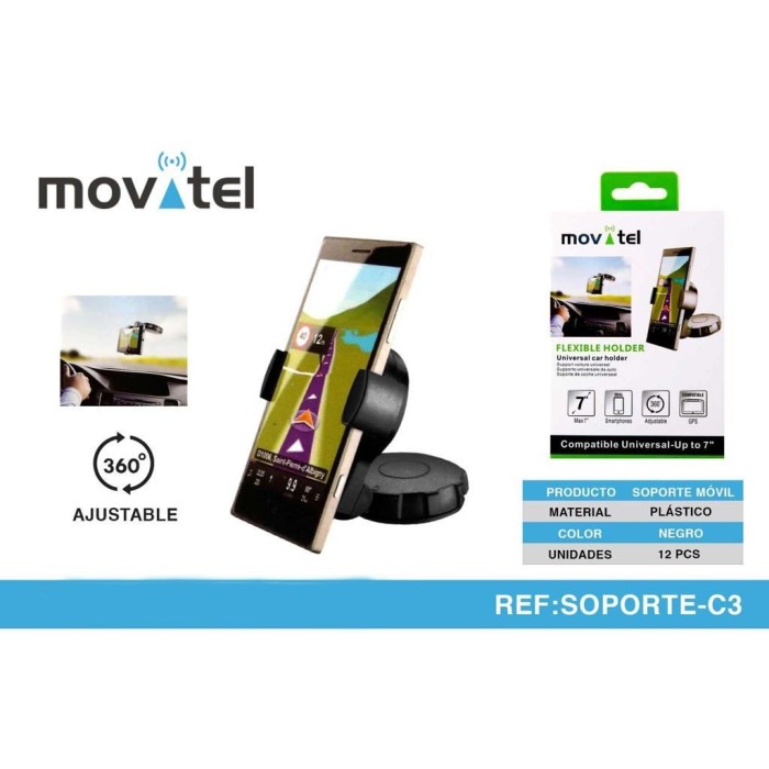 Suporte de Telemóvel para Carro 7" MOVITEL