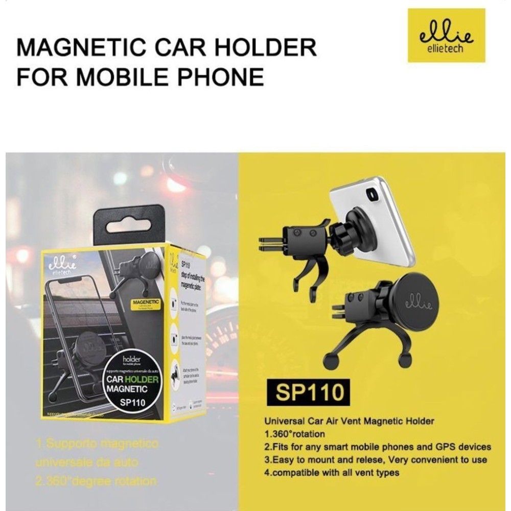 Suporte Magnético Universal para Carro SP110 ELLIE