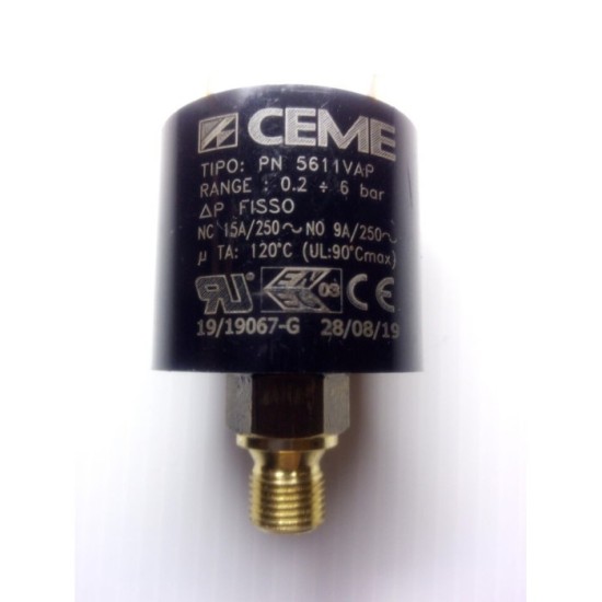 Pressostato para Caldeira 1/4" CEME
