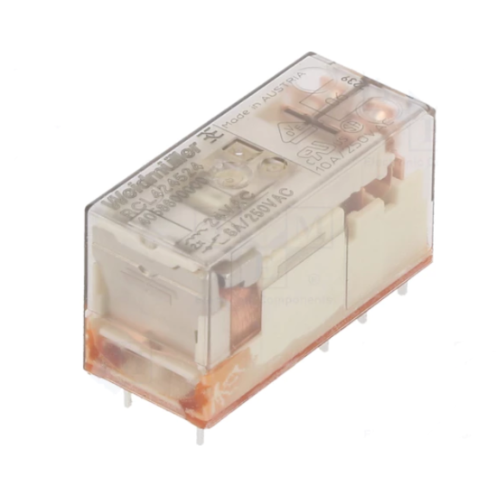 Relé Eletromagnético 12VDC 8A 250VAC RCL424012