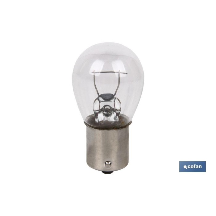 Lâmpada 1 Polo para Automóvel P21W 12V Descentrada COFAN