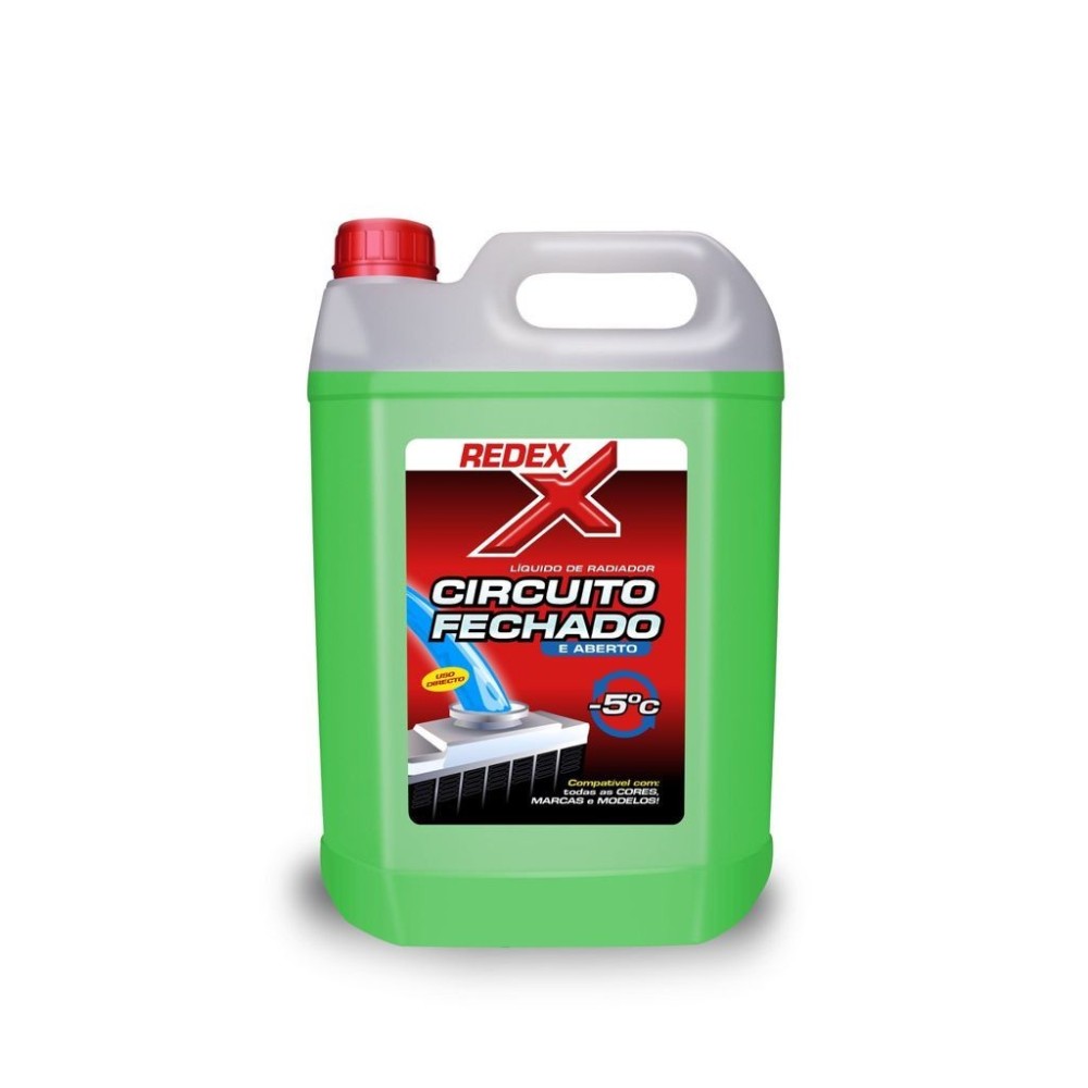 Líquido de Radiador Circuito Fechado Verde 5L REDEX