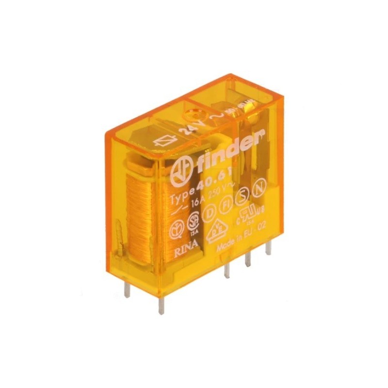 Relé Eletromagnético 24VAC 16A 250VAC 40.61 FINDER