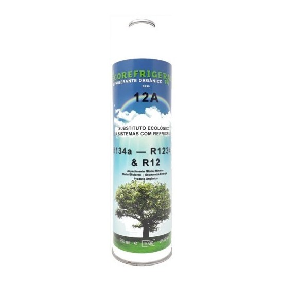 Gás Refrigerante 100% Orgânico R134a e R12 435GR ECOREFRIGERANT