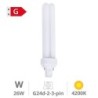 Lâmpada Fluorescente G24d-3 PLC 26W 2 Pinos GARSACO