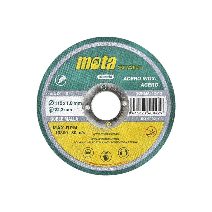 Disco de Corte de Aço Inox 115X1.0X22.2MM MOTA