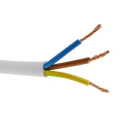 Cabo Elétrico Flexível FVV 3Gx1.5MM² Branco HO5VV-F 100M