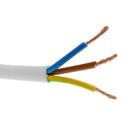 Cabo Elétrico Flexível FVV 3Gx1.5MM² Branco HO5VV-F 100M