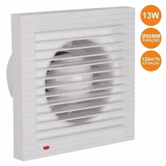 Extrator de Ar 150x150MM 13W EDM