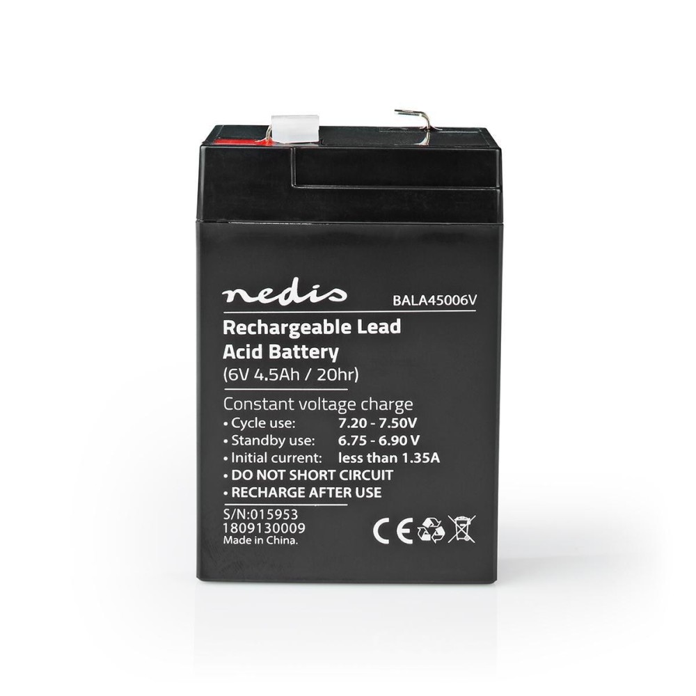 Bateria Recarregável 6V 4500mAh NEDIS