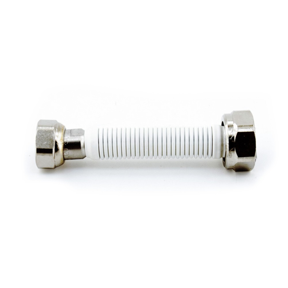 Bicha para Gás Inox Revestida Fêmea 1/2" - Fêmea 3/4" 10-17CM