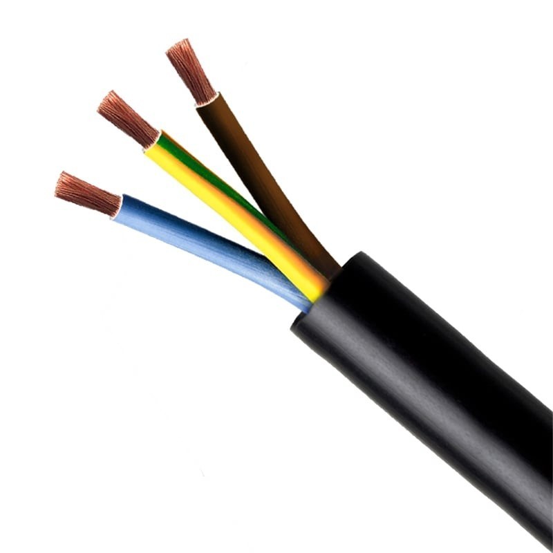 Cabo Elétrico Rígido XV/RV 3Gx4MM² Preto 100M