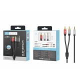 Cabo de Áudio Jack 3.5MM para 2RCA 1.8M TECHANCY