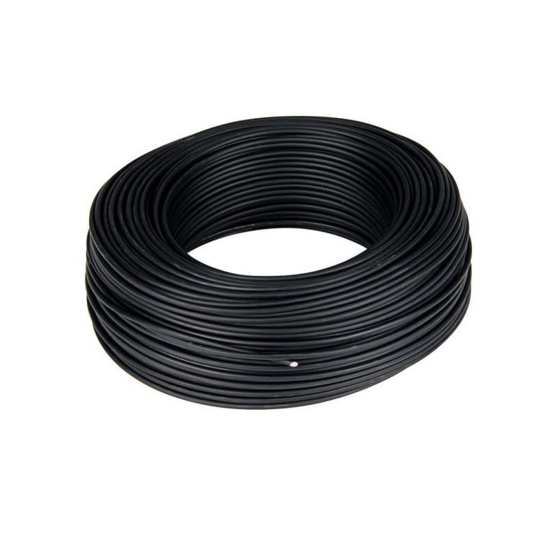 Fio Unifilar Preto 4MM H07V-U 100M ALCOBRE