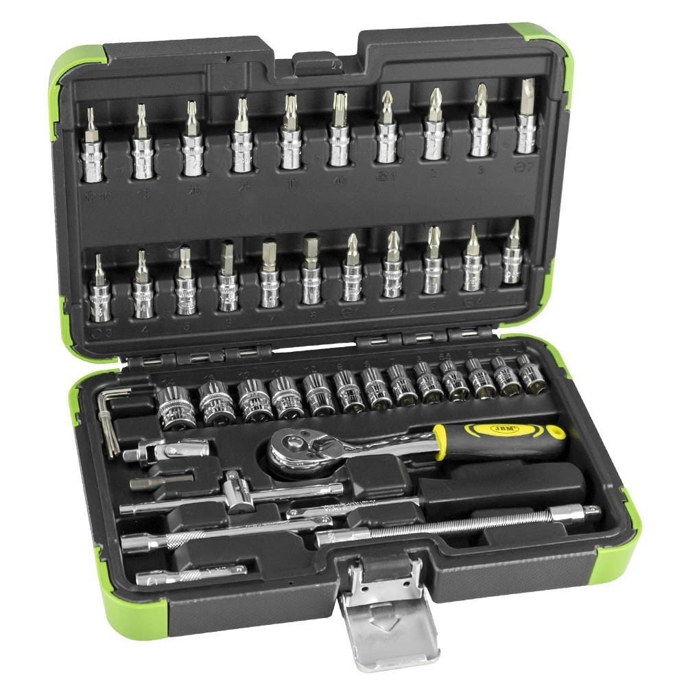 Caixa de Ferramentas 1/4" com Chaves Hexagonais 46 Peças JBM