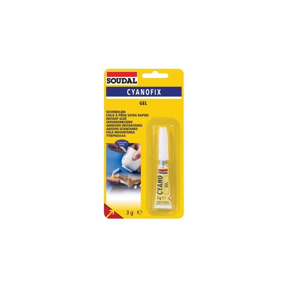 Cola Instantânea CyanoFix Gel 3GR  SOUDAL