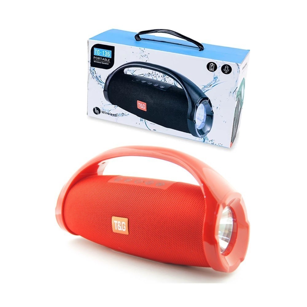 Coluna Bluetooth sem Fio TG-136 PORTABLE