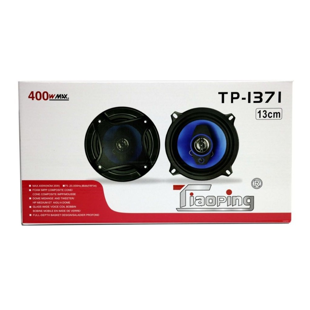 Colunas para Carro 400W TP-1371