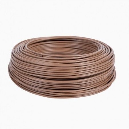 Fio Unifilar Castanho 1.5MM H07V-U ao Metro ALCOBRE