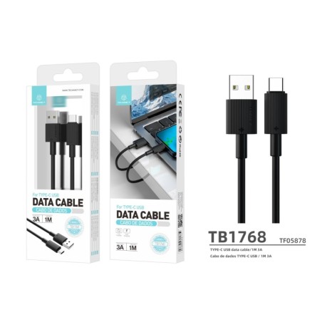 Cabo USB para Type-C 3A 1M TB1768 TECHANCY