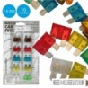 Conjunto de 10 Fusíveis para Automóvel 7.5A-30A