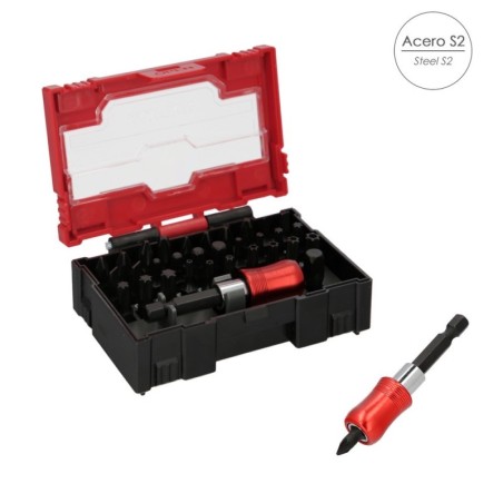 Conjunto de Bits em Aço S2 Plus com Mala 32 Peças MAURER