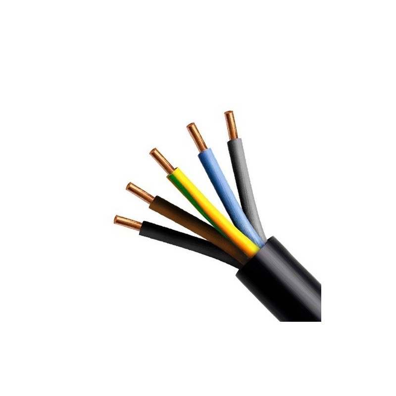 Cabo Elétrico Rígido XV/RV 5Gx2.5MM² Preto ao Metro