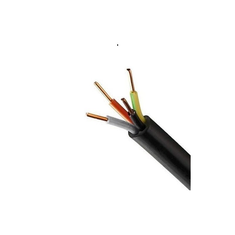 Cabo Elétrico Rígido XV/RV 4Gx2.5MM² Preto ao Metro