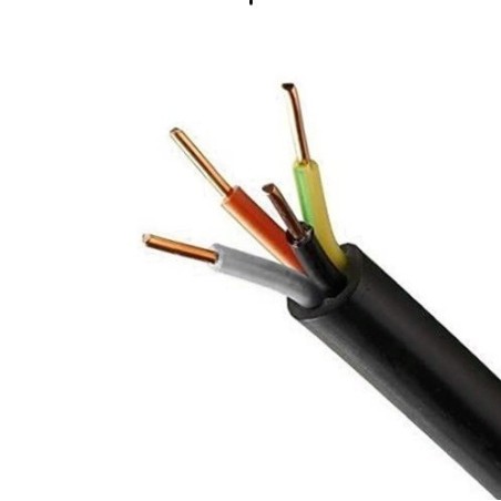Cabo Elétrico Rígido XV/RV 4Gx2.5MM² Preto ao Metro