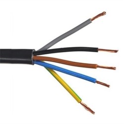Cabo Elétrico Rígido XV/RV 5Gx1.5MM² Preto 100M