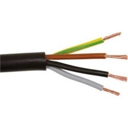 Cabo Elétrico Flexível FVV 4Gx1.5MM² Preto HO5VV-F 100M