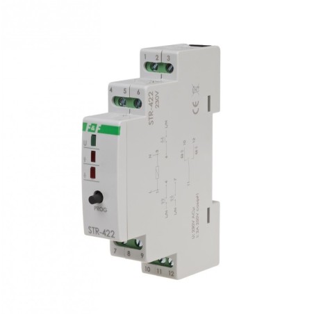 Controlador de Persianas Botão Simples 230V AC 8A 1 Módulo STR-422 F&F