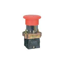 Botão Cabeça de Cogumelo EL2-BC42 Vermelho 1NC ELMARK