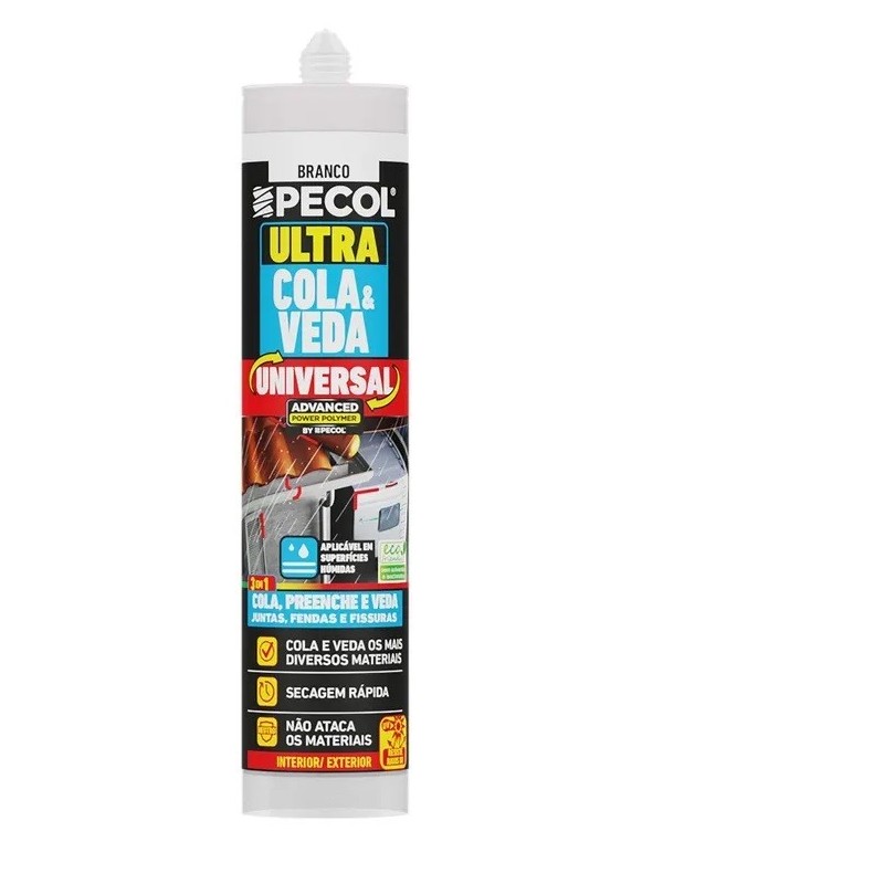Cola e Veda Universal Branco 280ML PECOL