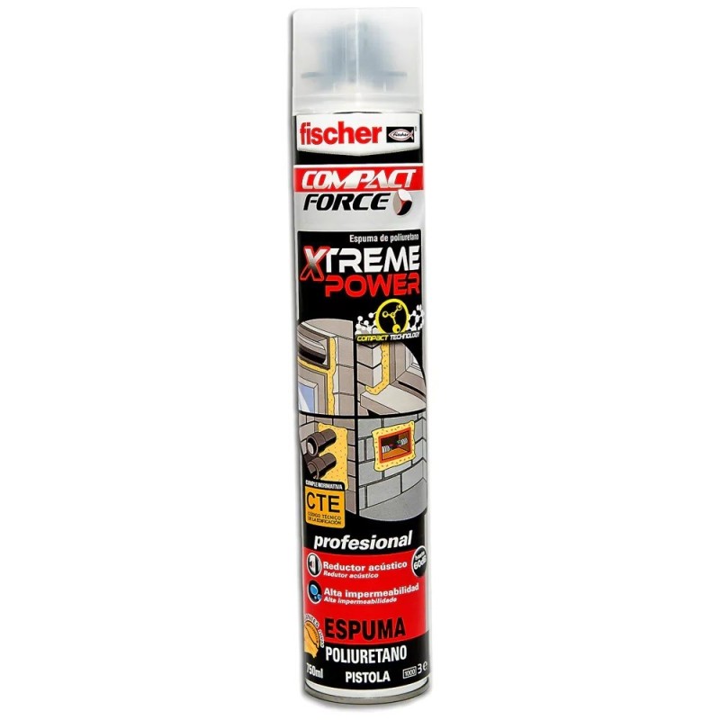 Espuma Poliuretano B3 para Pistola 750ML FISCHER