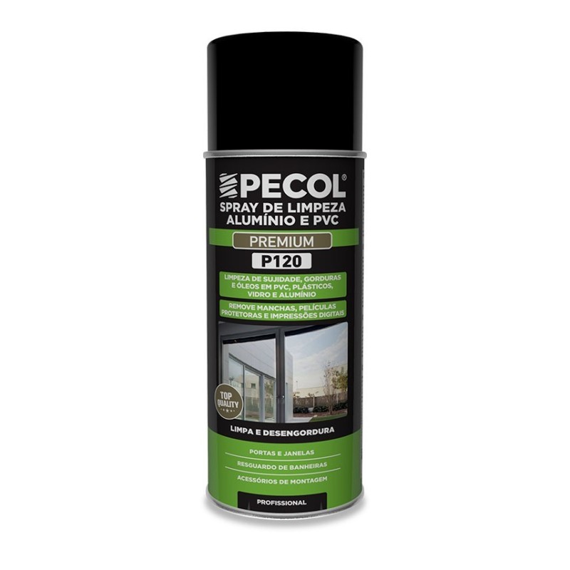 Spray de Limpeza Alumínio e PVC P120 400ML PECOL