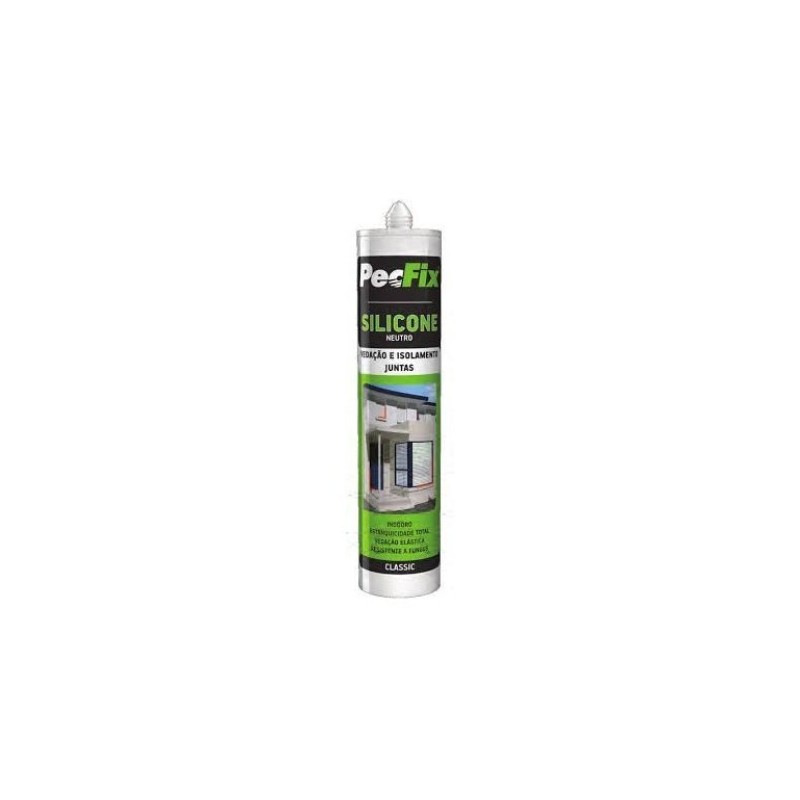 Silicone Neutro Classic Vedação e Isolamento de Juntas 300ML PECFIX
