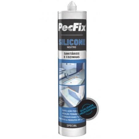 Silicone Neutro Special Sanitários e Cozinhas 300ML PECFIX