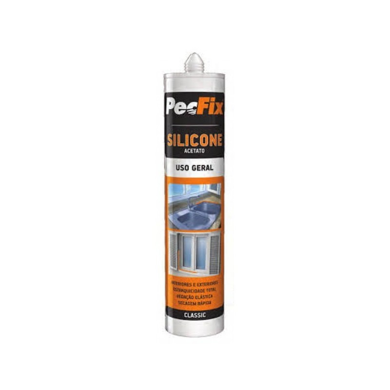 Silicone Acetado Classic Uso Geral 280ML PECFIX