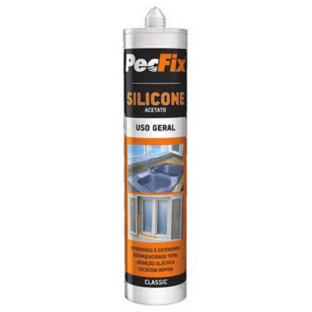 Silicone Acetado Classic Uso Geral 280ML PECFIX