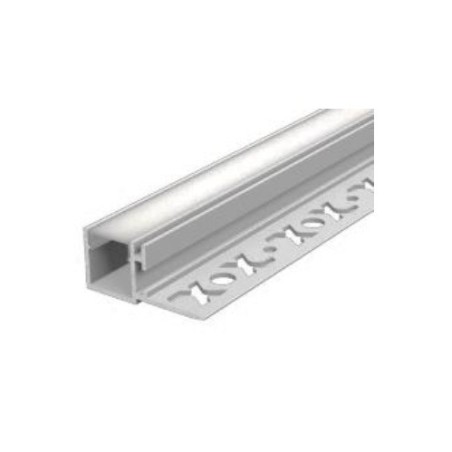 Perfil de Alumínio de Canto para Embutir em Pladur com Difusor 42.5x19MM