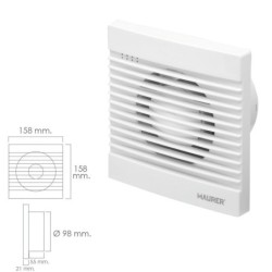 Extrator de Ar 158x158MM 13W MAURER