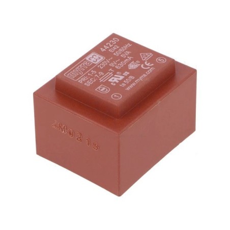 Transformador Inundado 5VA 230VAC 9V 556mA PCB MYRRA