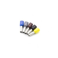 Conjunto de Ponteiras Isoladas 2.5MM E2508 100 Unidades