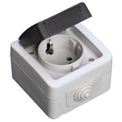 Tomada Estanque Simples 16A IP44 GARSACO