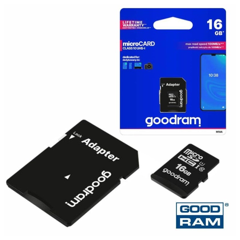 Cartão de Memória Micro SD Class 10 UHS-1 GOODRAM