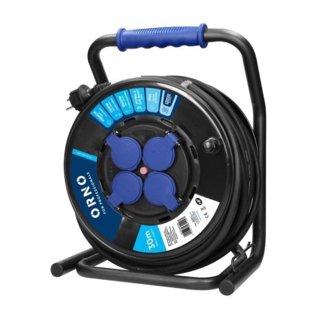 Extensão 4 Tomadas com Enrolador de Cabo 3x2.5MM 30M ORNO