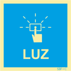 Placa Sinalética Luz PVC Fotoluminescente S3F