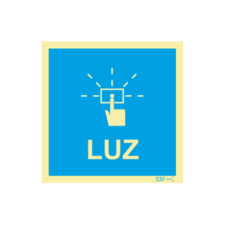 Placa Sinalética Luz PVC Fotoluminescente S3F
