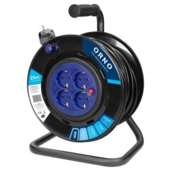 Extensão 4 Tomadas com Enrolador de Cabo 3x1.5MM 25M ORNO
